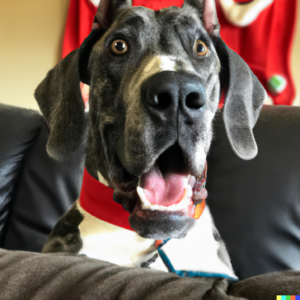 great dane happy
